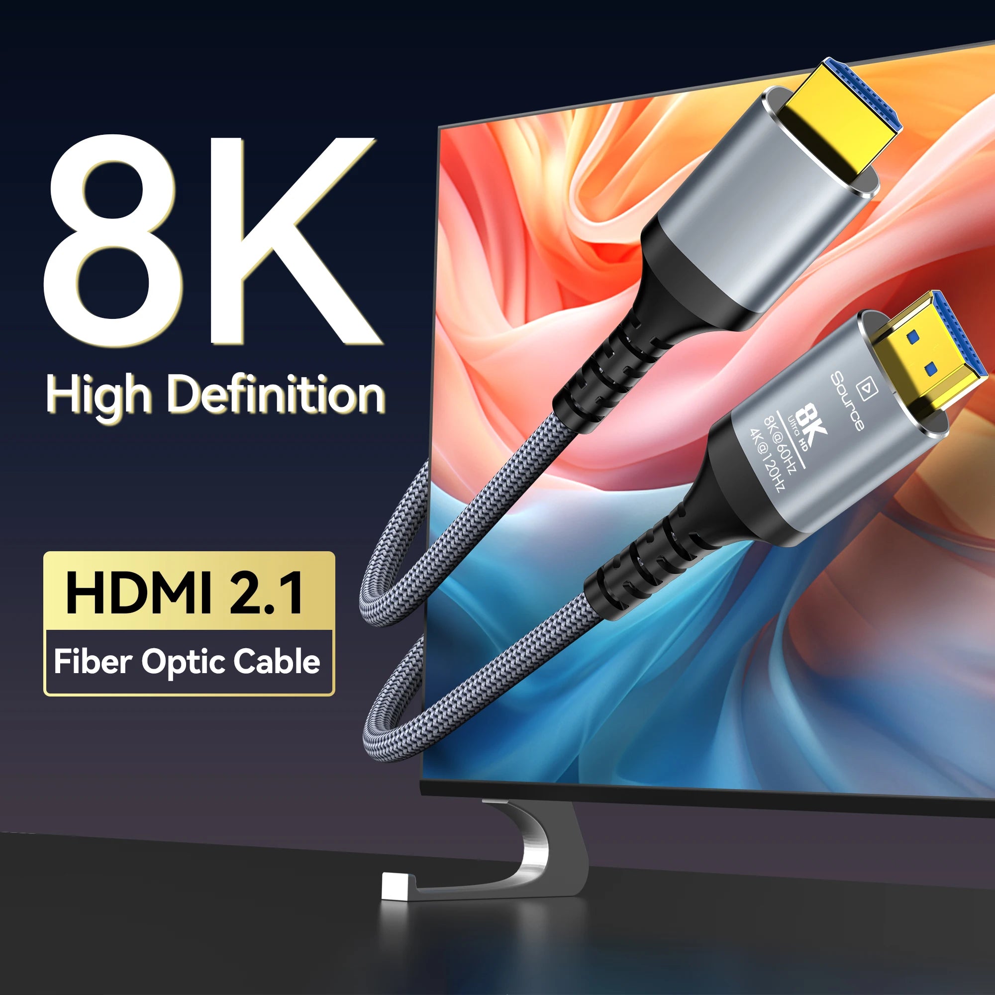 8K HDMI 2.1 Glasfaserkabel 4K120Hz HDR eARC