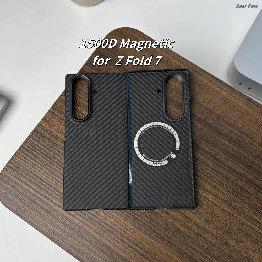 Echtes Fiber Magnet Case für Galaxy Z Fold 7/6 S25