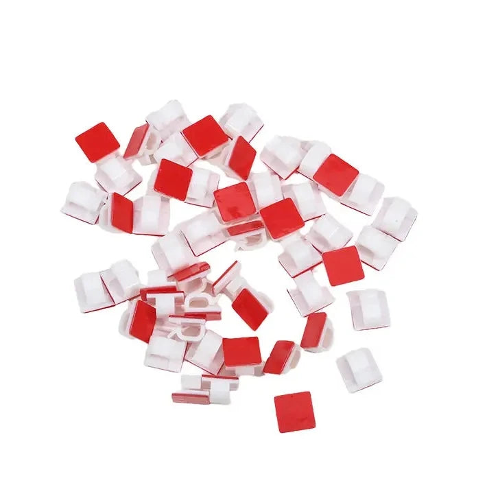 Self-adhesive cable clips, 50 pieces, organizer