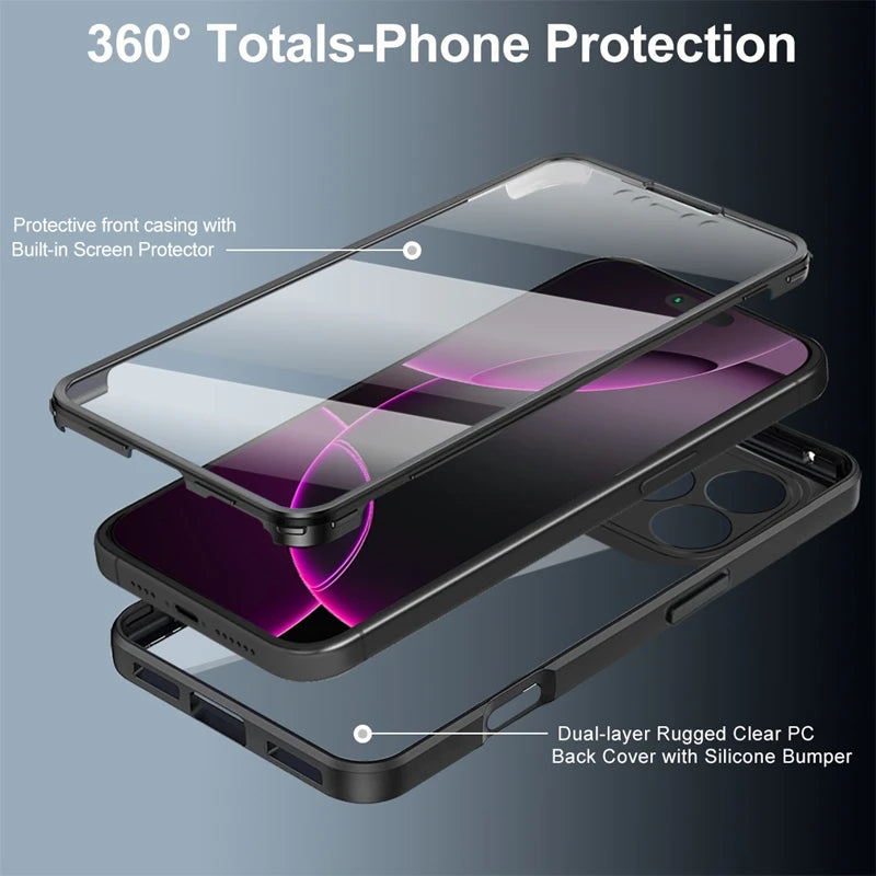 Klare 360 Ganzkörperschutzhülle für iPhone 17 Pro Max