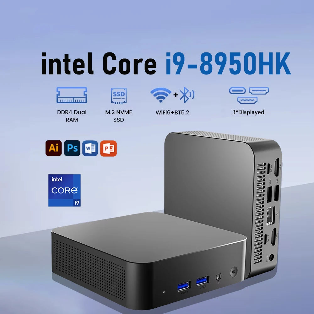 Windows 11 Pro Mini-PC Intel Core i9 16GB 1TB SSD Gaming