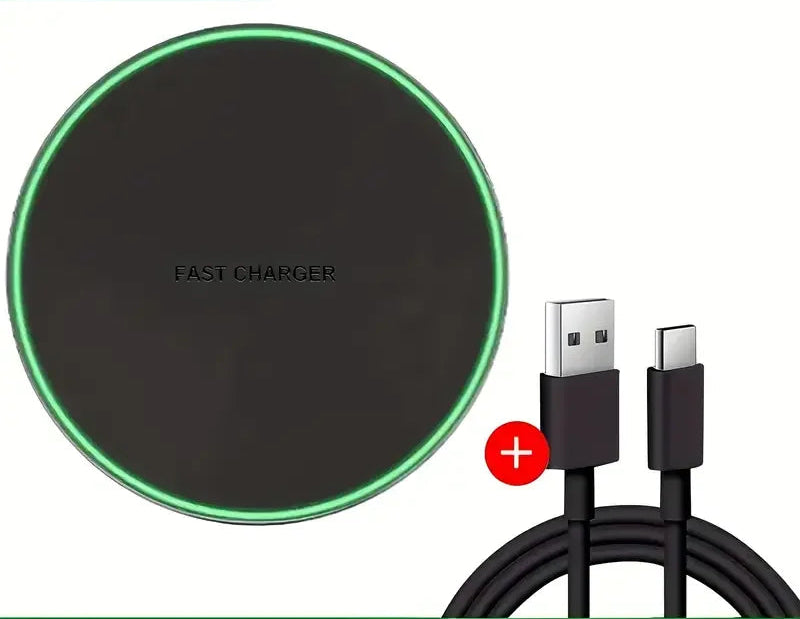 Round 15W Wireless Charger Stand for iPhone