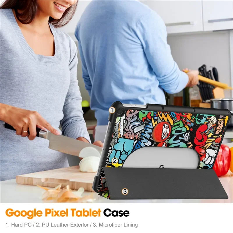 PU Lederhülle 11 Zoll für Google Pixel Tablet 2023