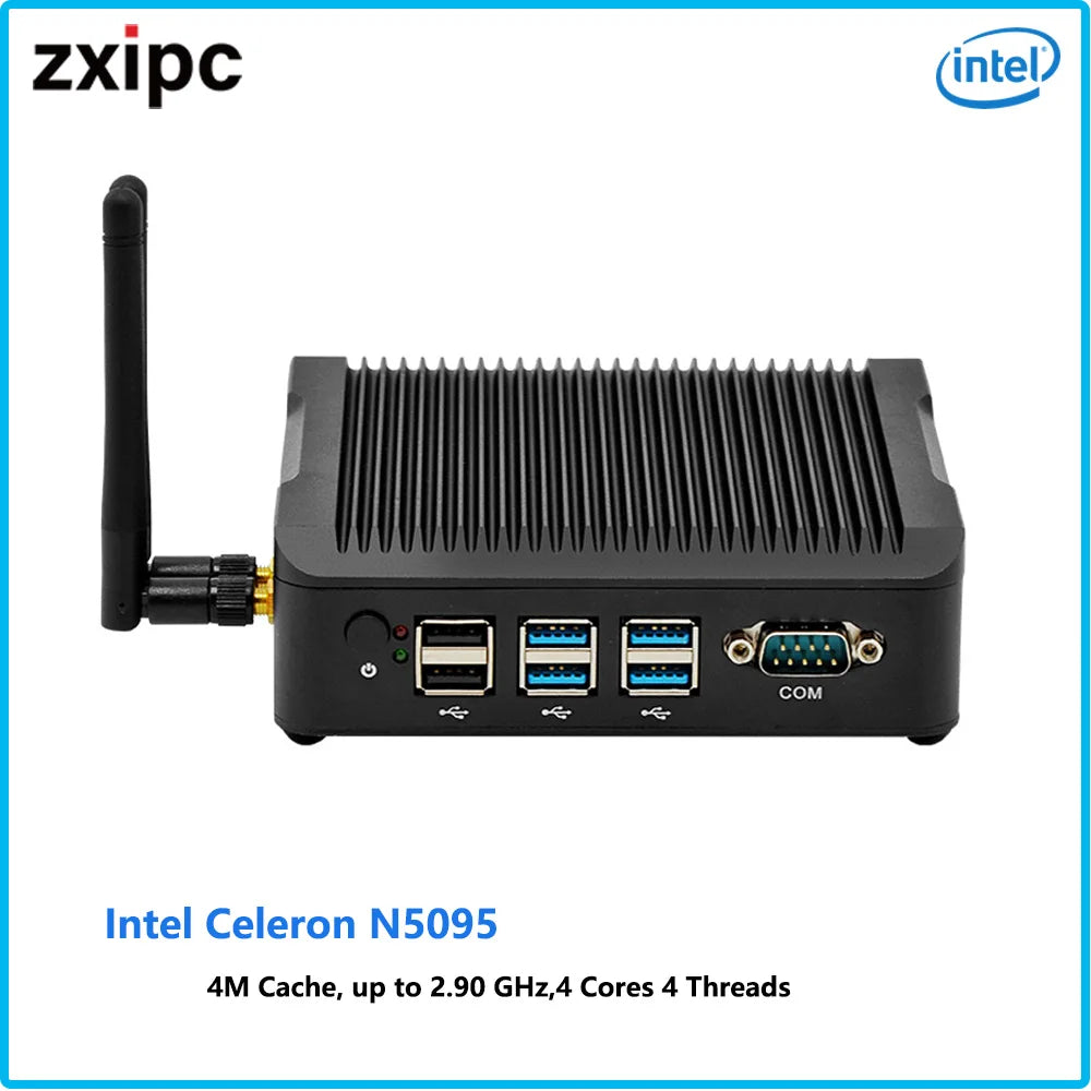 Industrie Mini PC N5095 lüfterlos Dual LAN COM