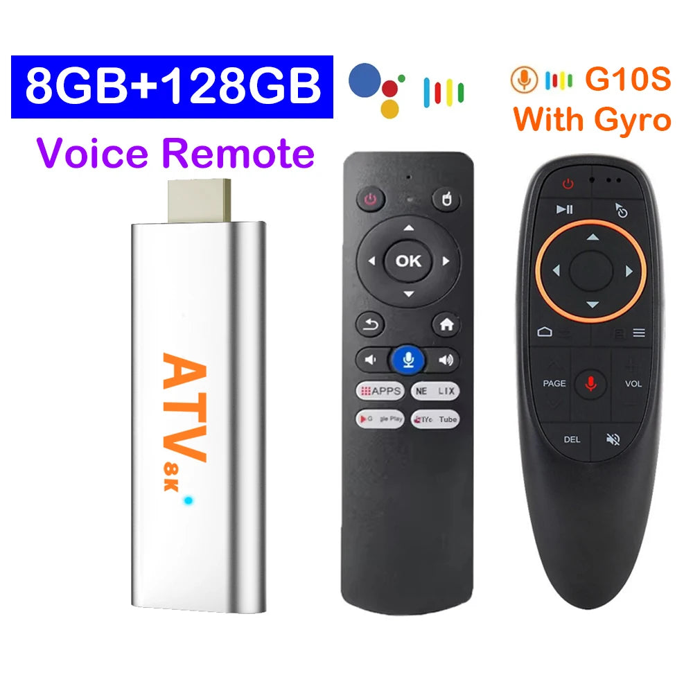 TV Stick Android 14 8K 4K Ultra Fast Media Player
