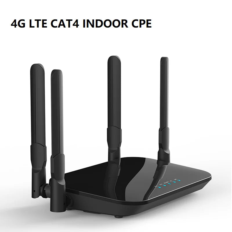 4G LTE WLAN Router mit SIM-Karte und Antennen