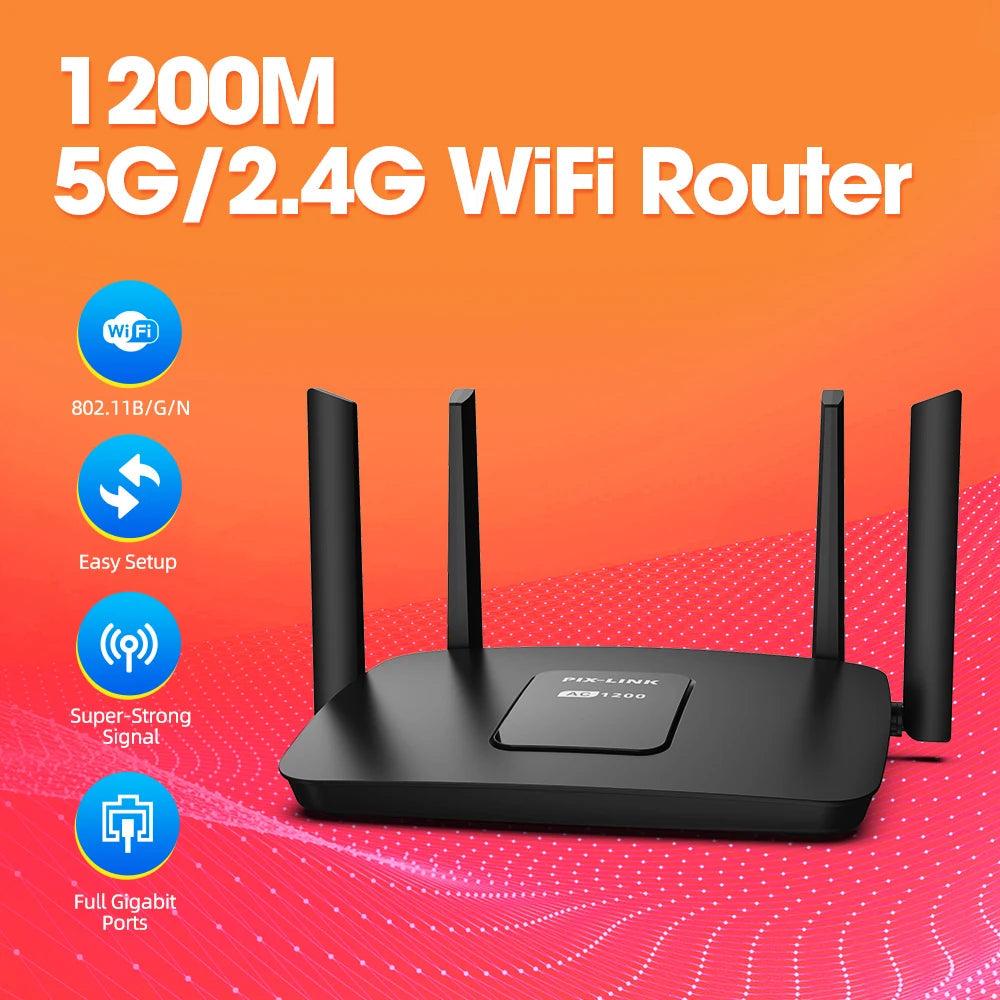 AC06 WLAN Router mit 4 Antennen & 1200 Mbit/s