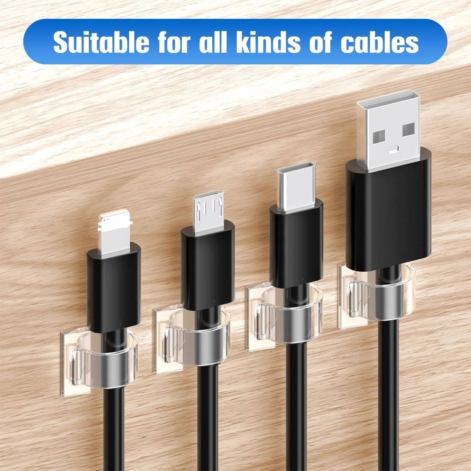 70-teiliges Kabelmanagement Set Büro & Zuhause