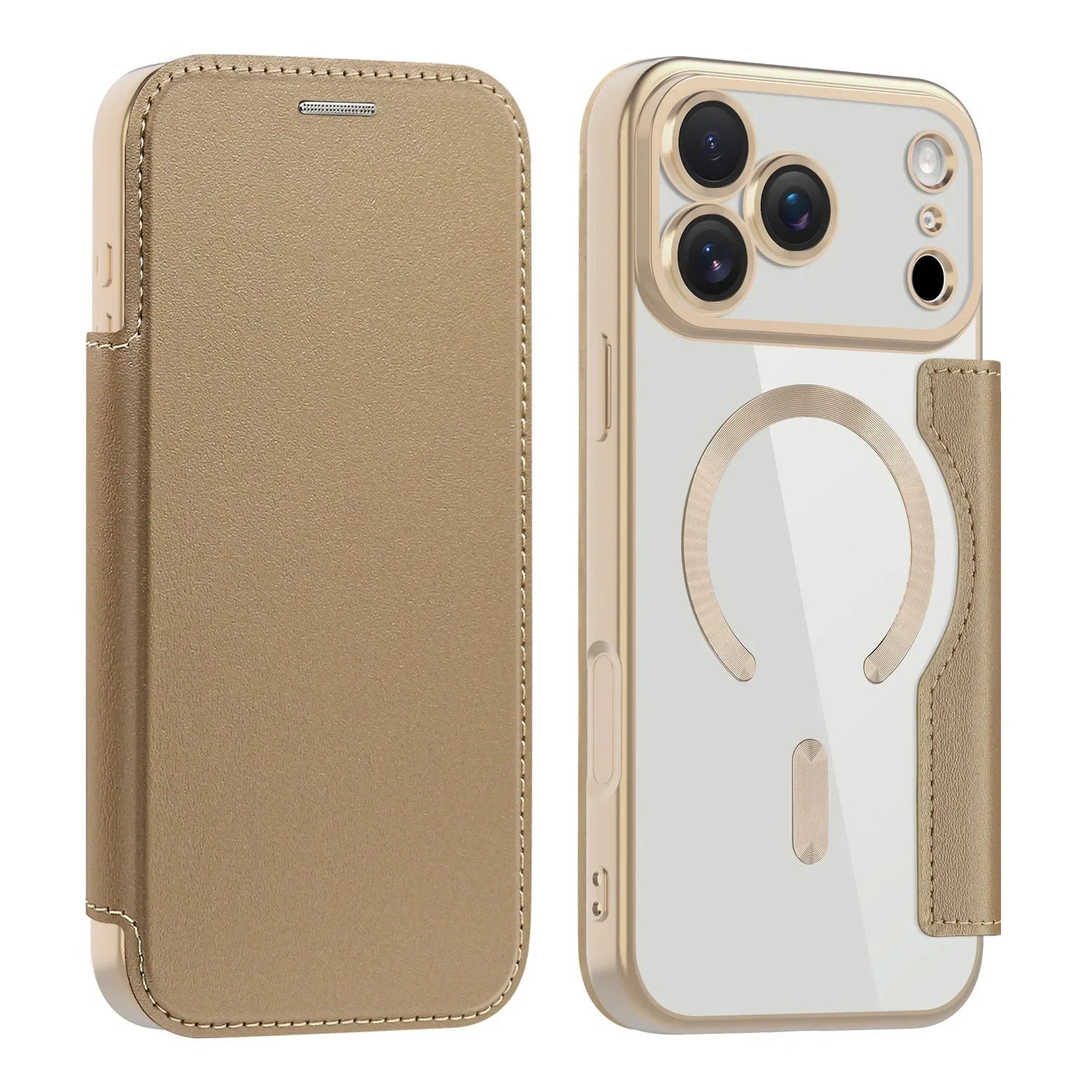 Lederhülle für iPhone 17 Pro Max mit Kartenfach