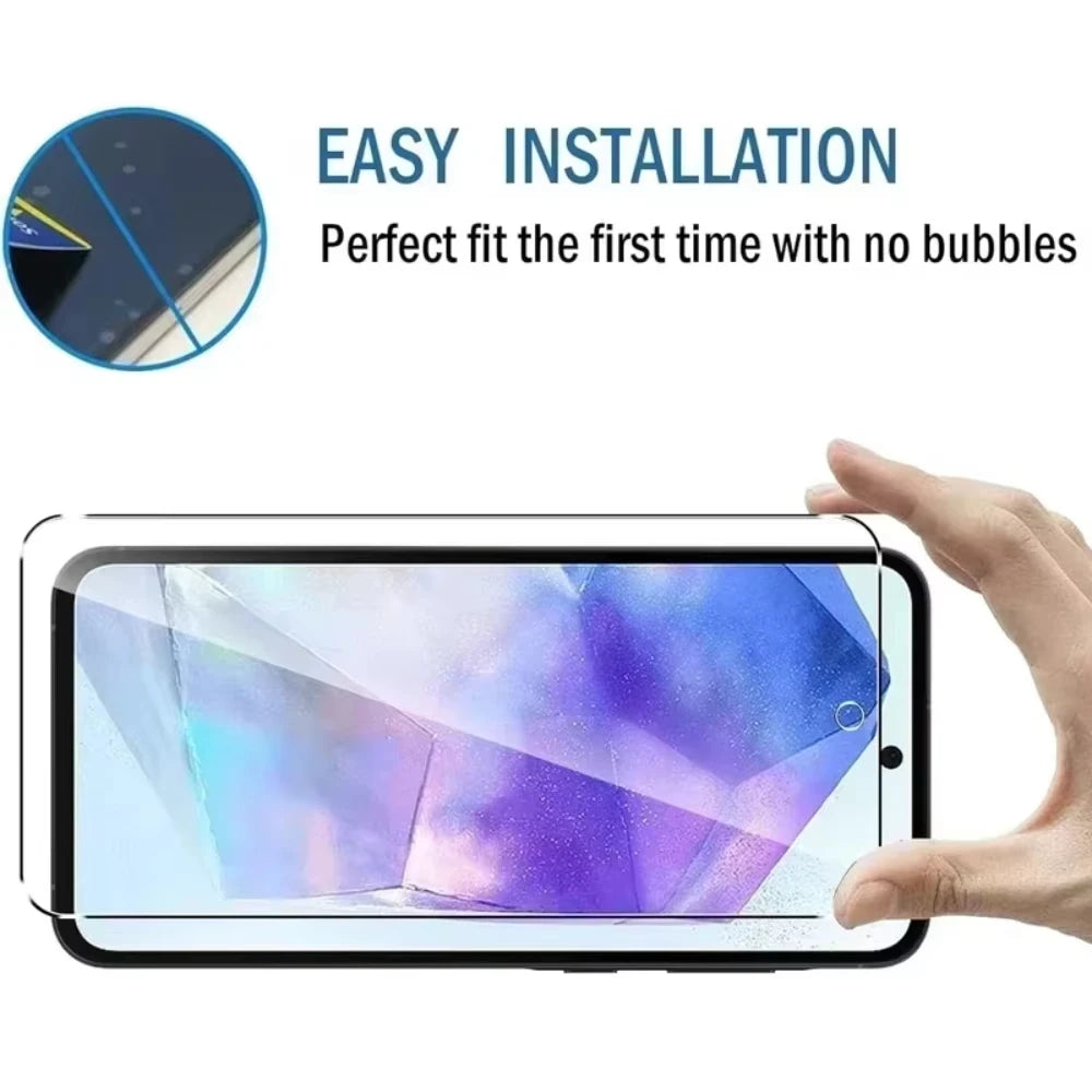 5er Set Panzerglas für Samsung A12–A72 S10E