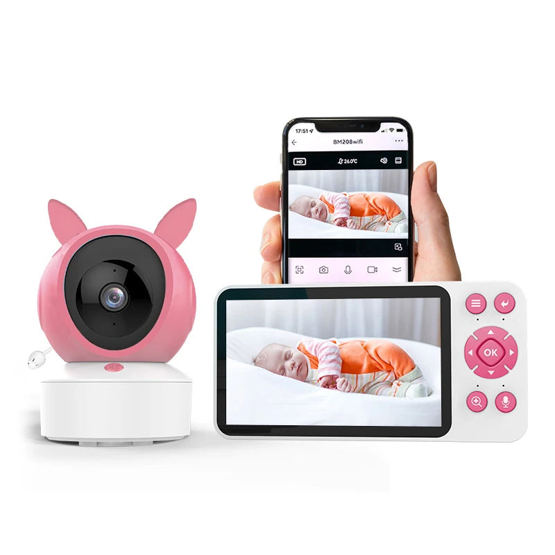 5 Zoll WLAN Baby Monitor mit Nachtsicht & Bewegungsmelder