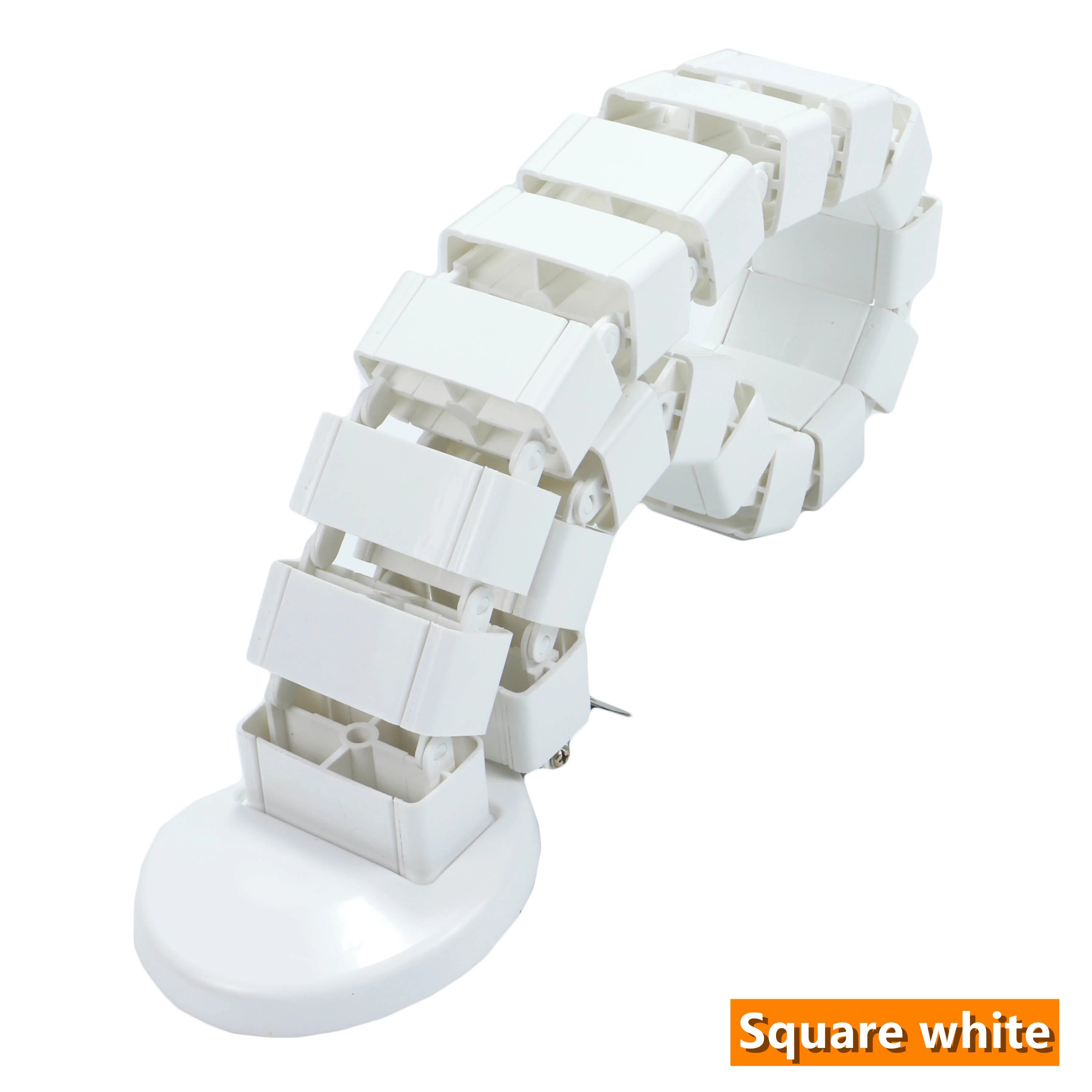 Schwarzes verstellbares Kabelmanagement für Stehpulte