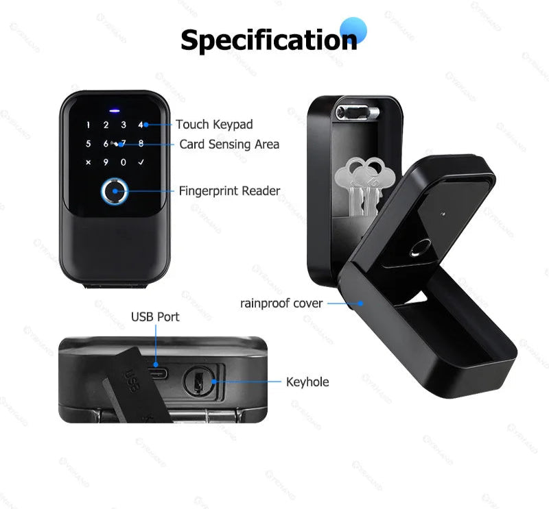 Smarte Schlüsselsafe Box mit Bluetooth und App-Steuerung