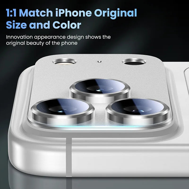 Aluminum camera lens protector for iPhone 17 Pro Max