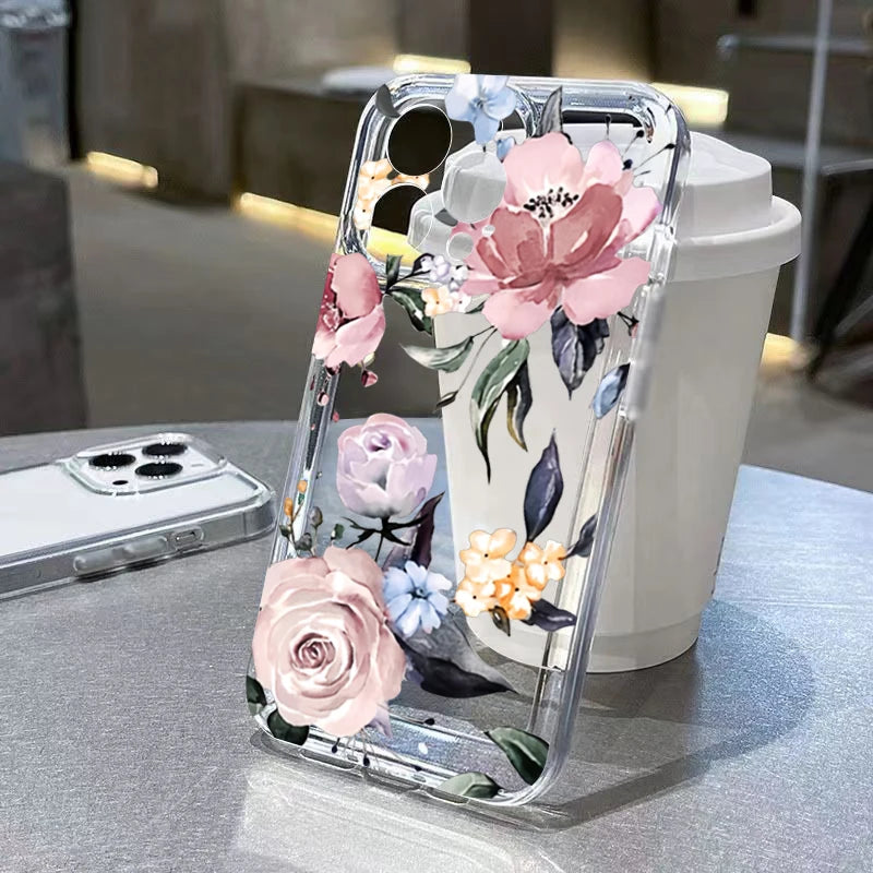 iPhone Hülle mit Chrysanthemenmuster