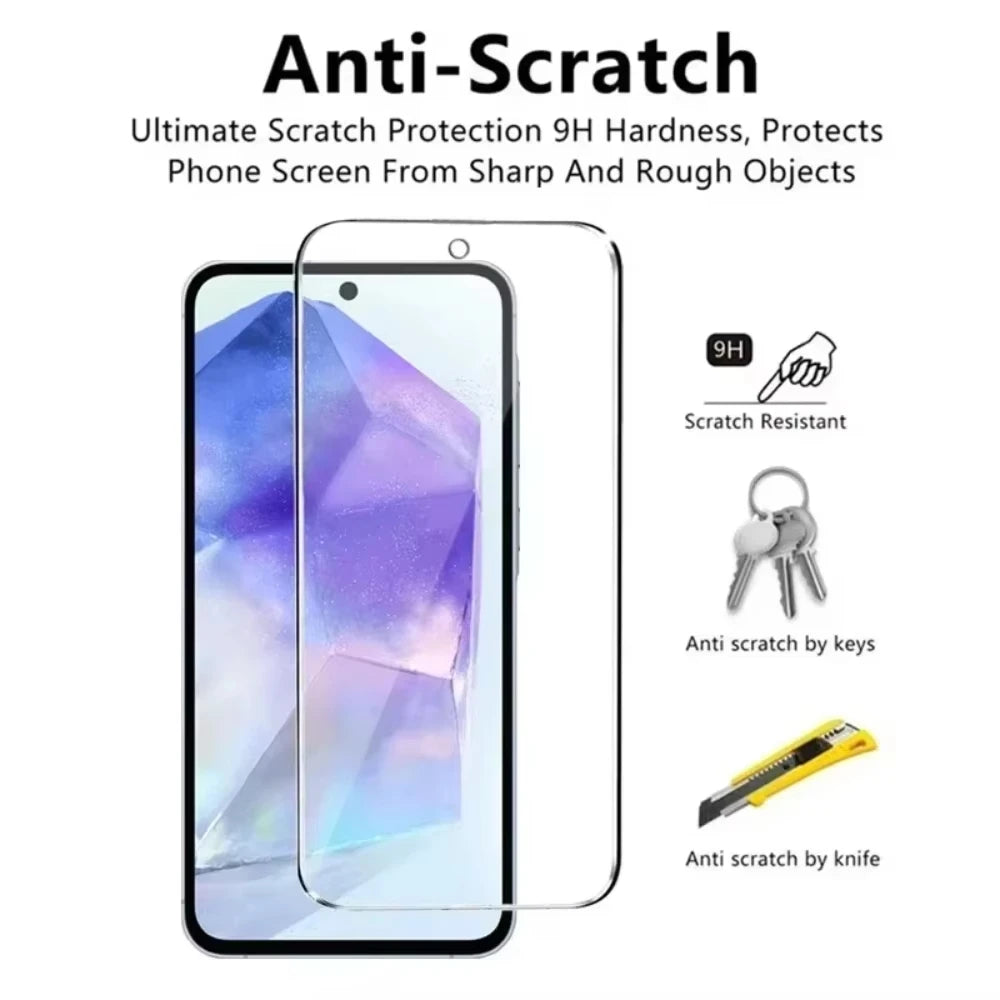 5er Set Panzerglas für Samsung A12–A72 S10E