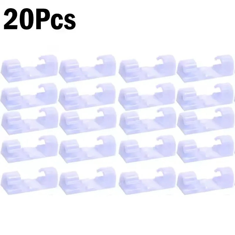 Self-adhesive cable clips, 5-60 pieces, organizer