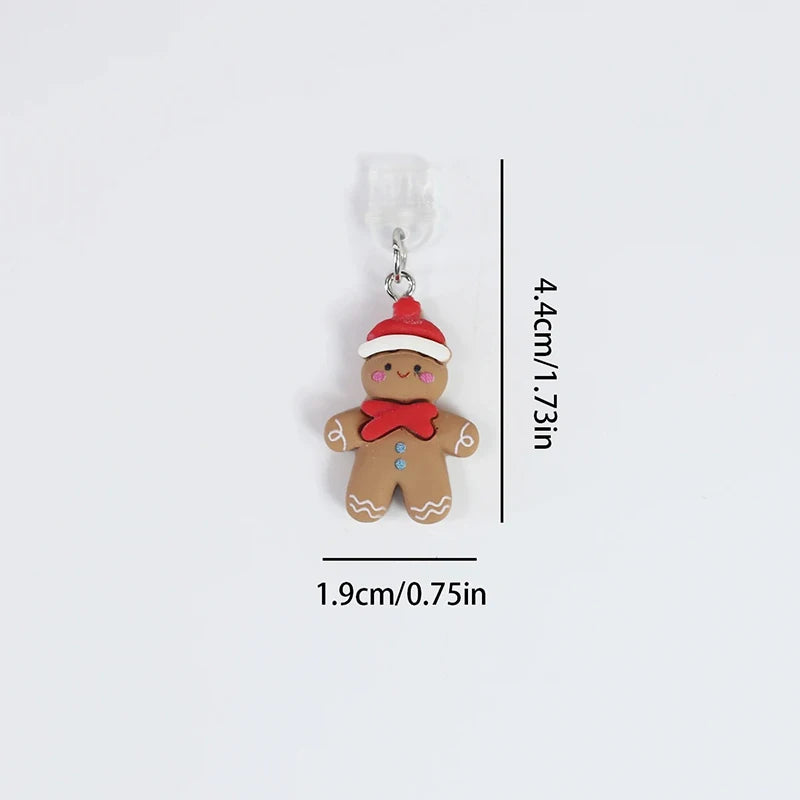 Christmas Cookie Man Dust Plug for iPhone Samsung
