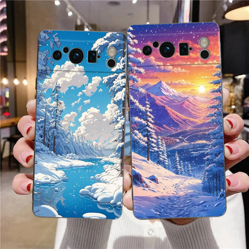 Winter TPU Hülle für Google Pixel 7, 8 & 9