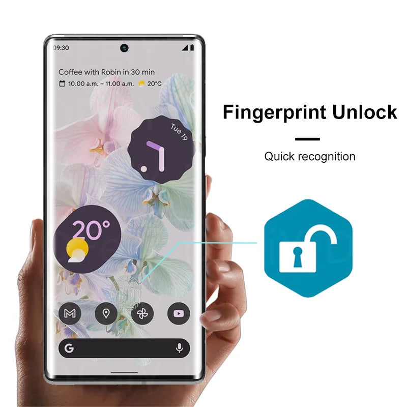 3D-gebogene UV-Glasfolie für Google Pixel 6-8 Pro