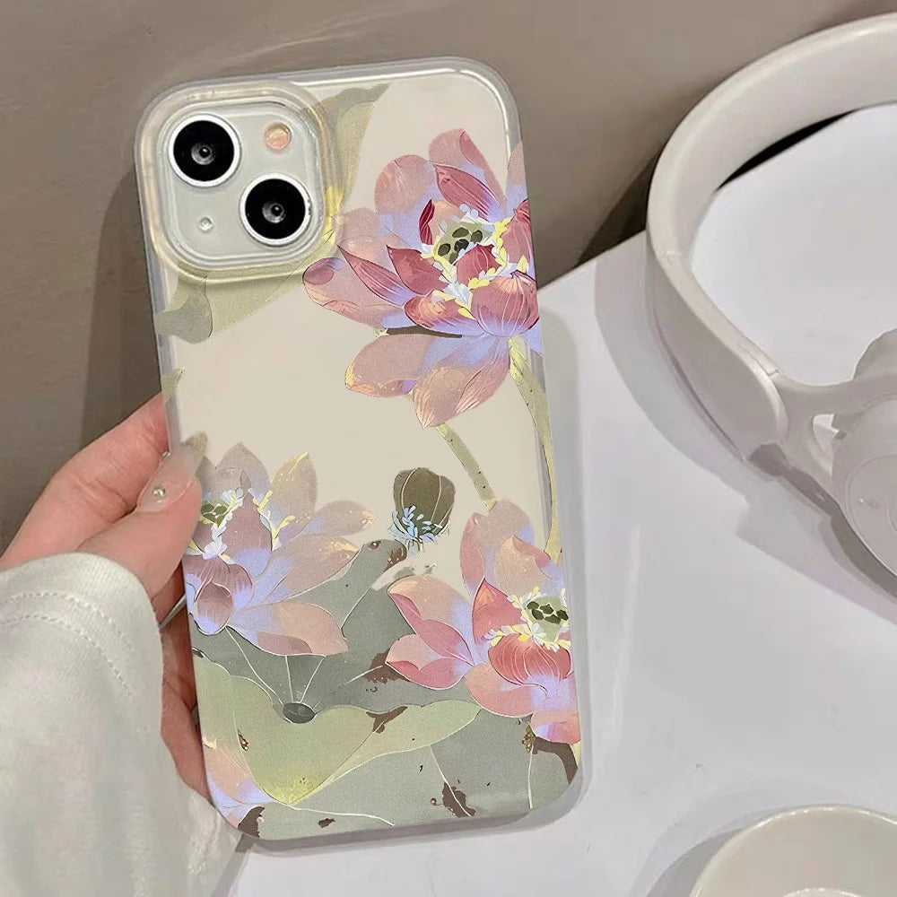 Blumen Handyhülle für iPhone 17 Pro Slim Case