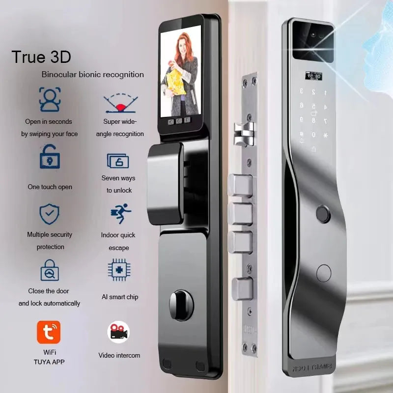 Smartes Türschloss mit Kamera & Fingerabdruck