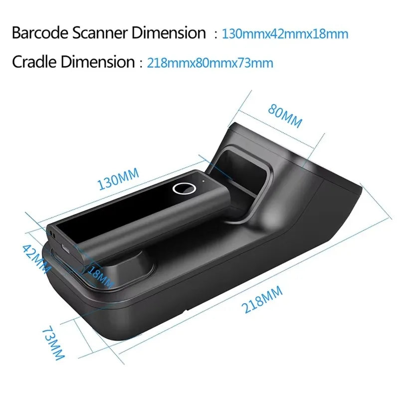 Kabelloser 2D Barcodescanner mit Akku