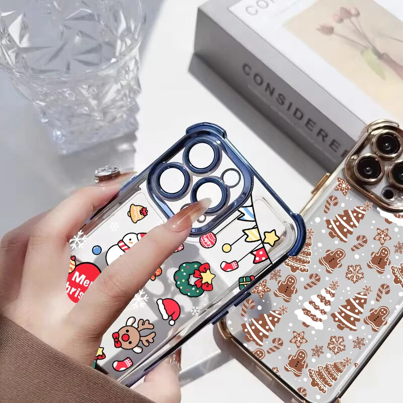 Winterliche Weihnachts TPU Silikonhuelle fuer Google Pixel 8 9 10 Schutz