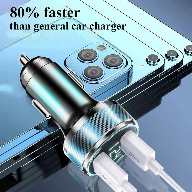300W USB Autoladegerät mit Spannungsanzeige Schnellladungll