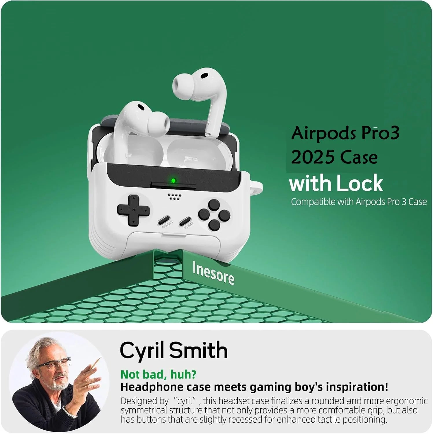 Hülle für AirPods Pro 3 (2025) mit Halterung & Schutz