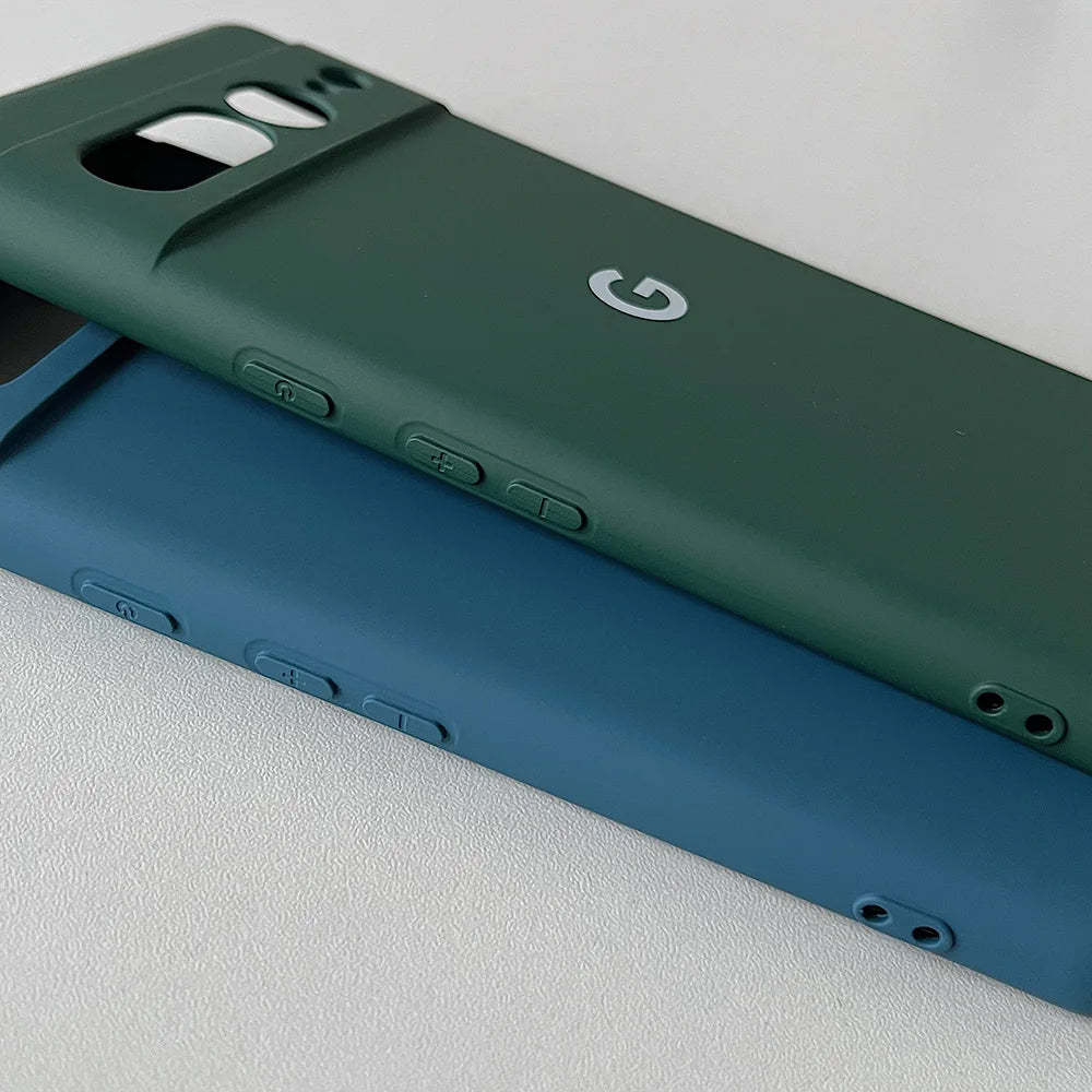 Für Google Pixel 8 8Pro 8a 7 7Pro 7a 6 Fall Seidige Silikon Soft-Touch Zurück Abdeckung Für Pixel 9 pro XL Stoßfest Schutzhülle Coque