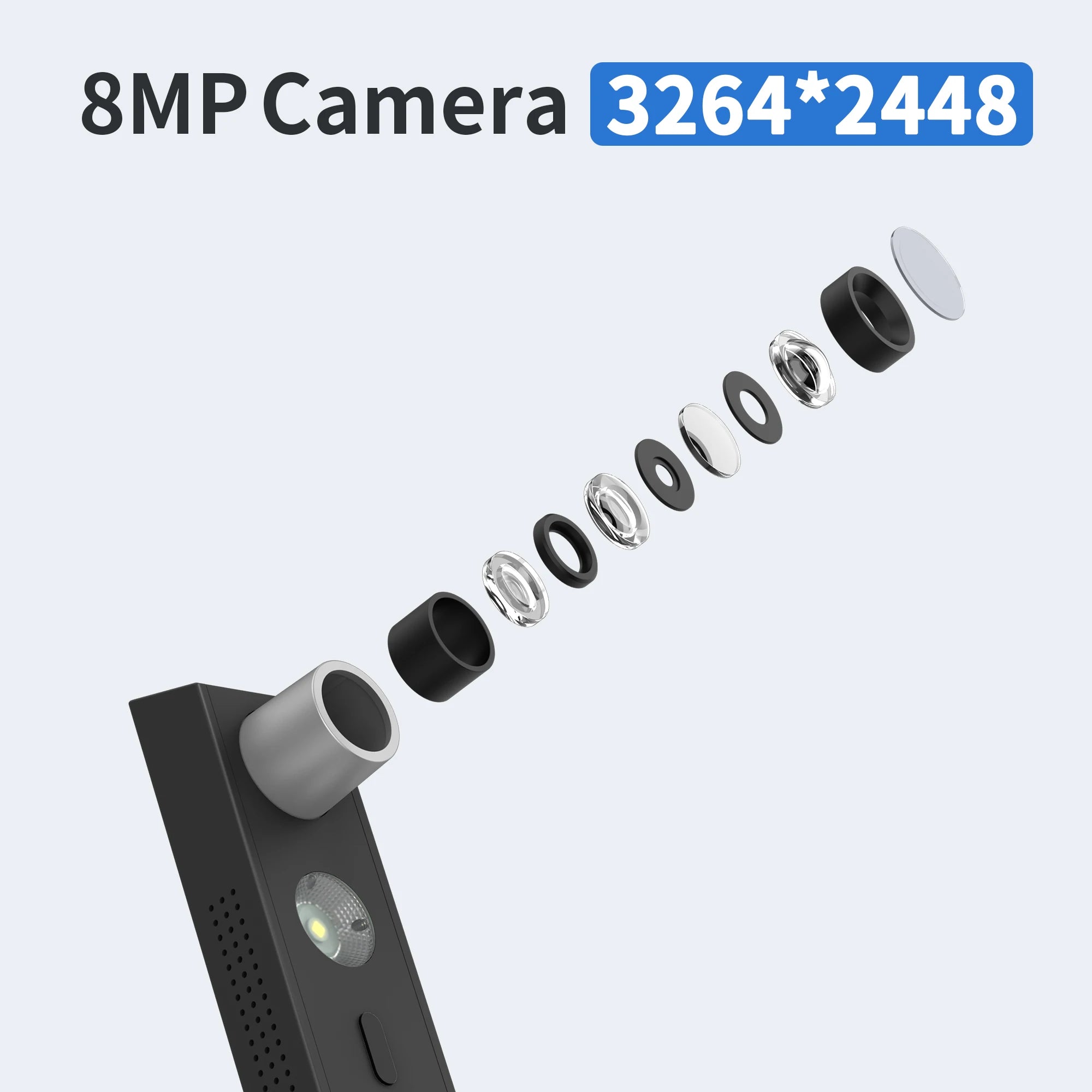 Tragbarer A4 Dokumentenscanner 8MP schneller Scan