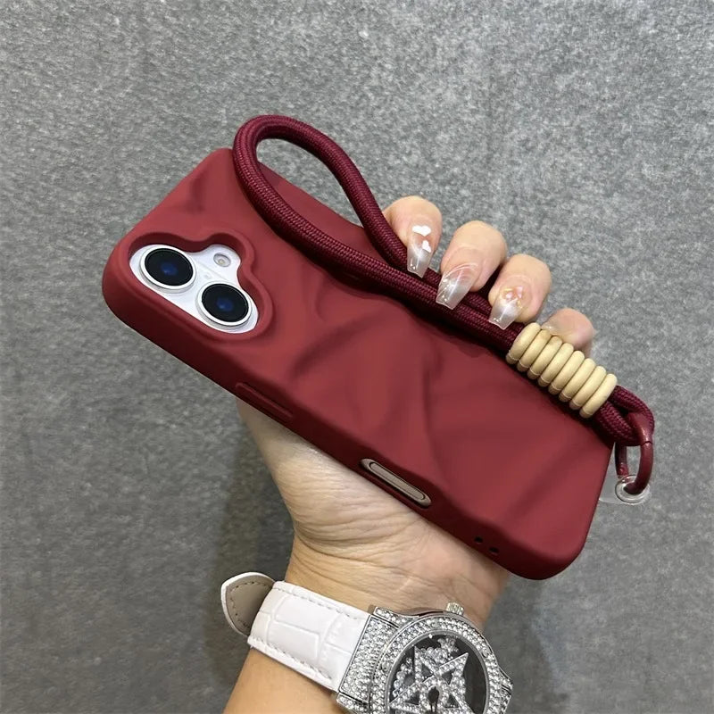 Modische Silikon Lanyard Hülle für iPhone 17 Pro