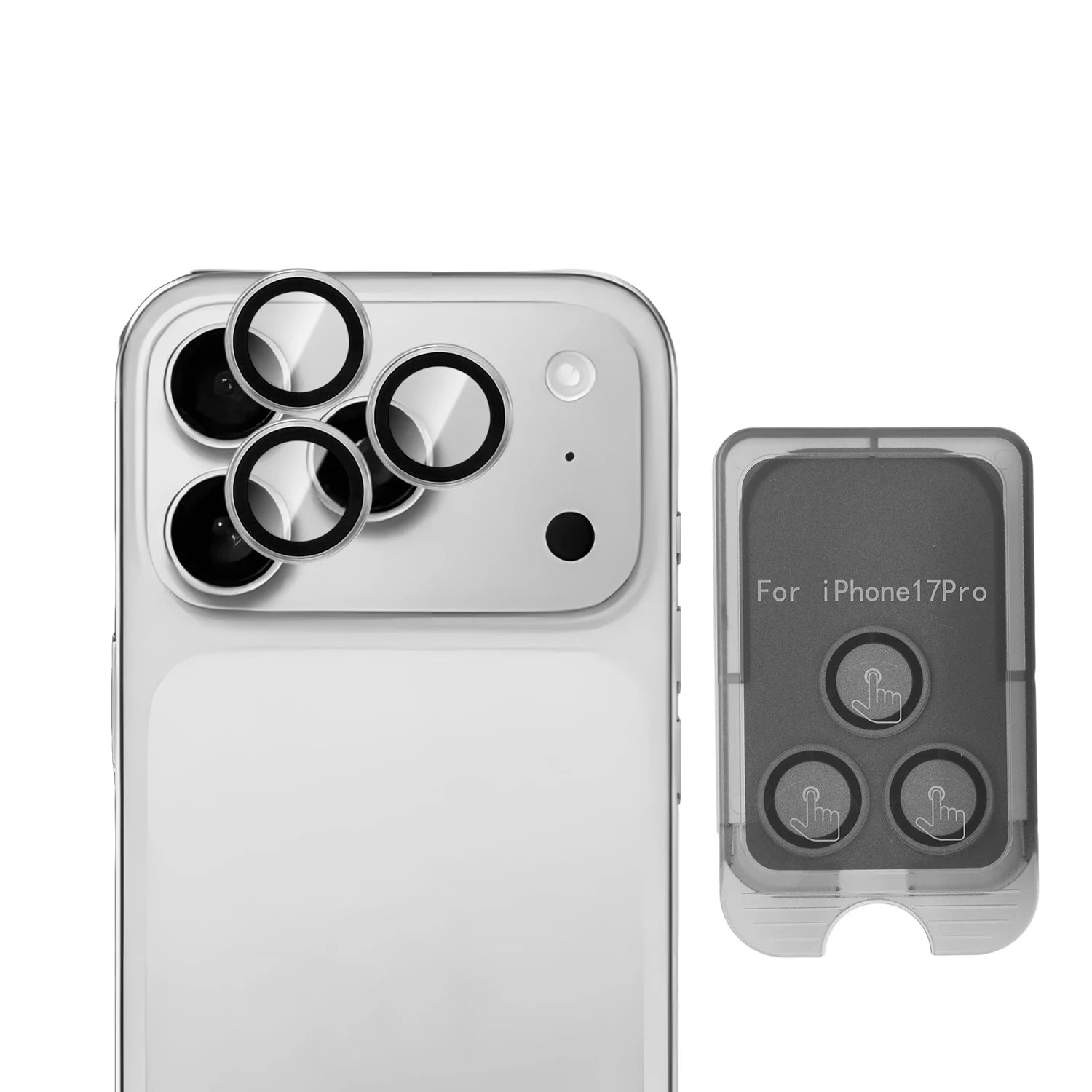 Clear camera lens protector for iPhone 17 series