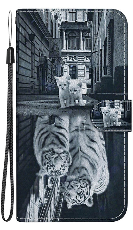 Stand Flip Wallet Case for Samsung Galaxy S25 Cartoon