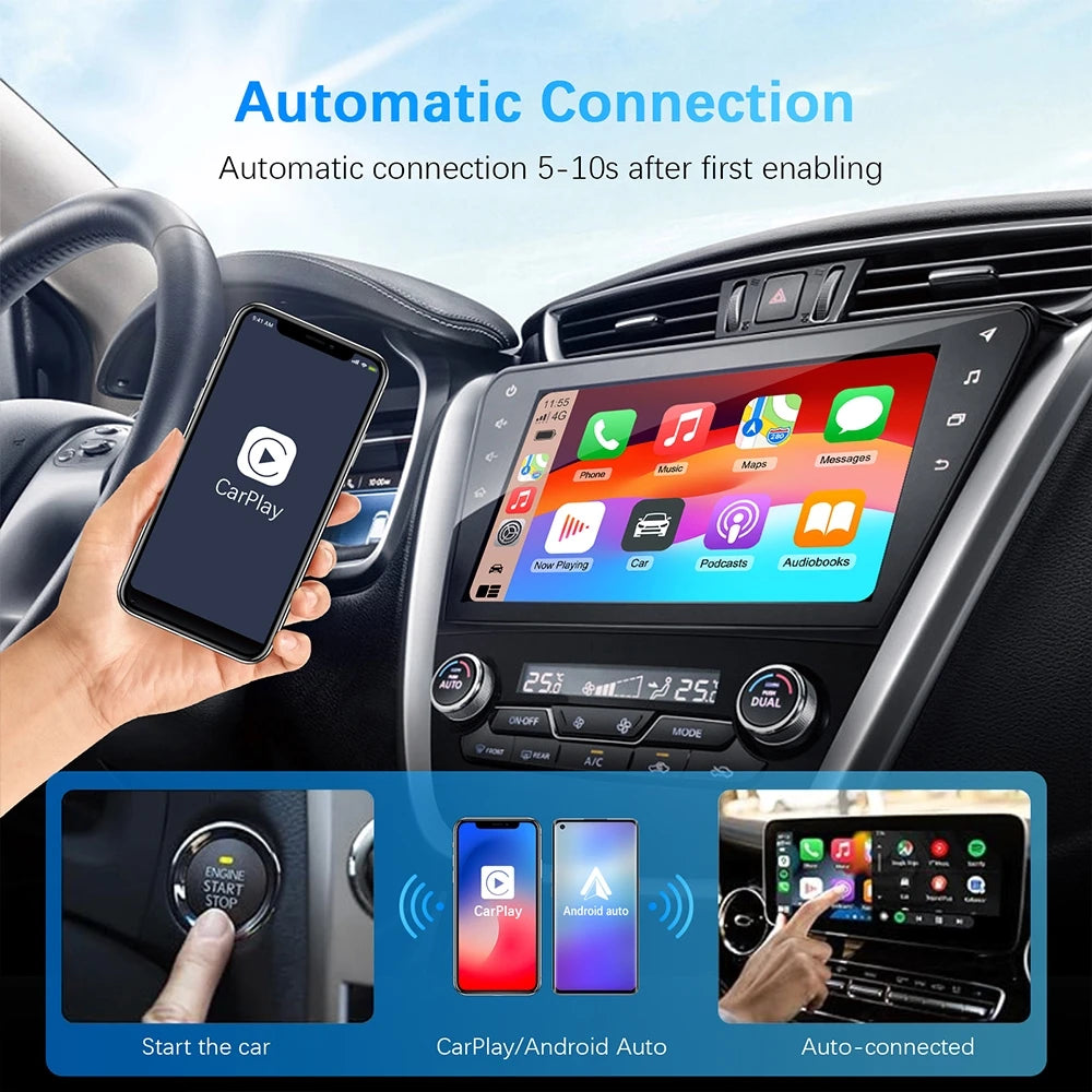 Neuer 2in1 Wireless Carplay Android Auto Adapter