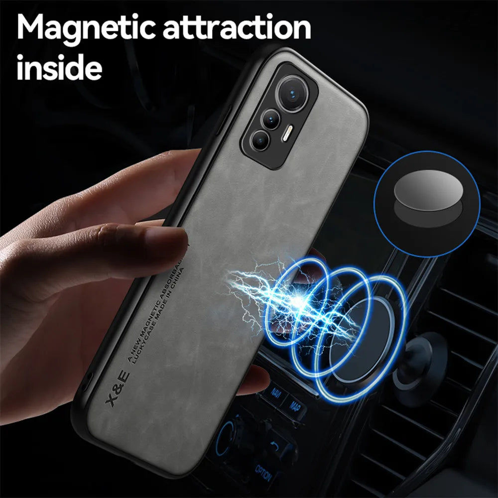 Magnetische Lederhülle für Xiaomi Mi 12