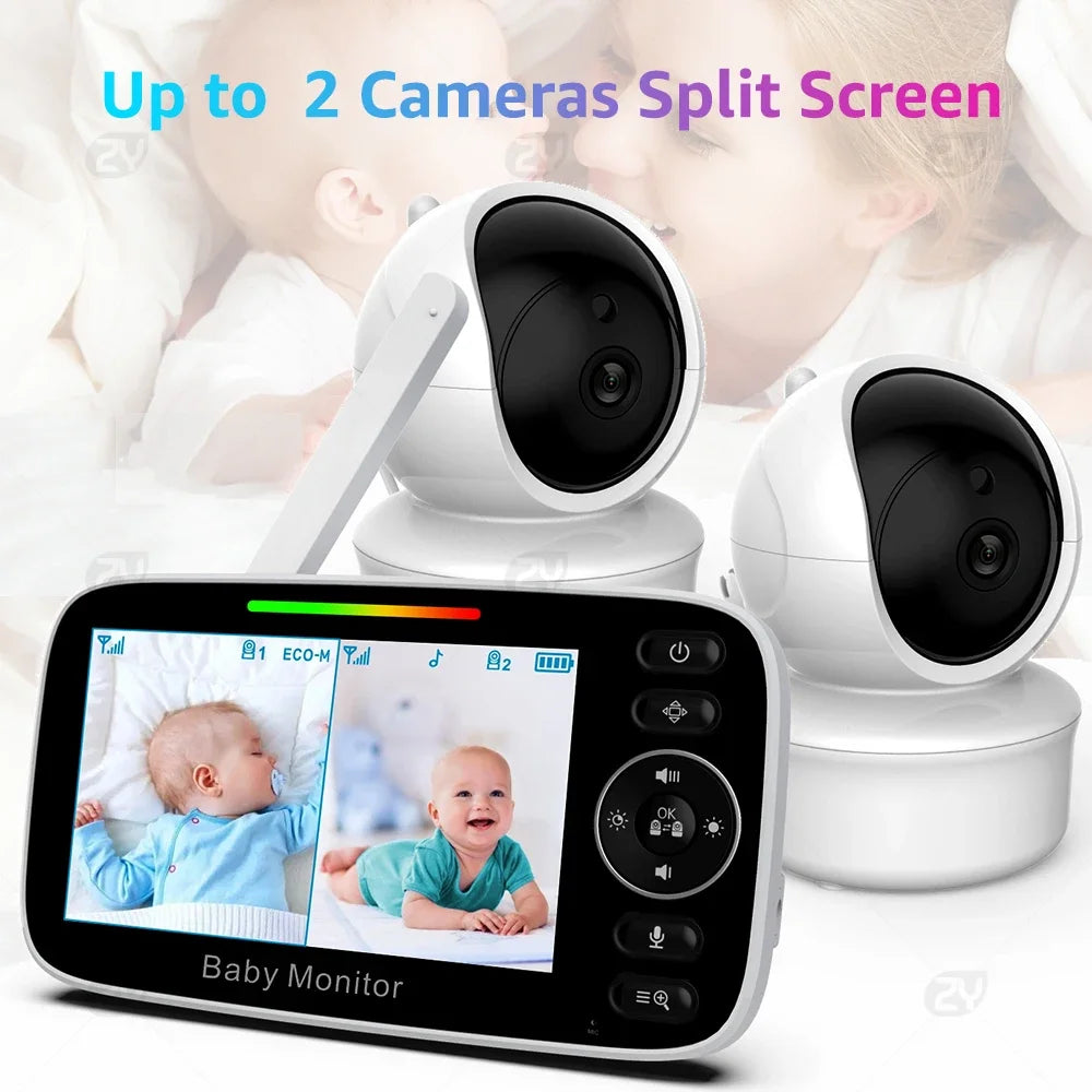 Baby Monitor 2 Kameras 4,3" Bildschirm Nachtsicht