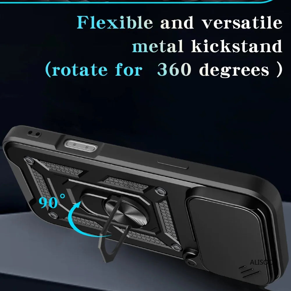 Militärische Schutzhülle mit Ring für iPhone 17 Pro Max