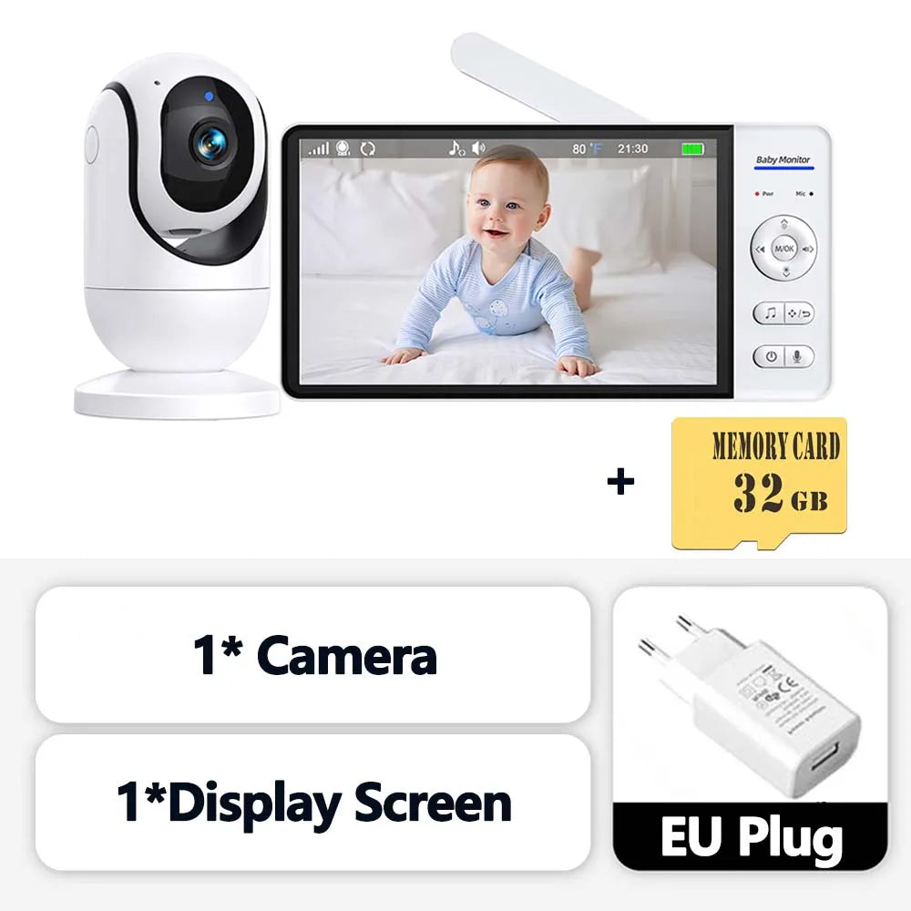 7-Zoll Baby Monitor mit PTZ Kamera & Smart Home