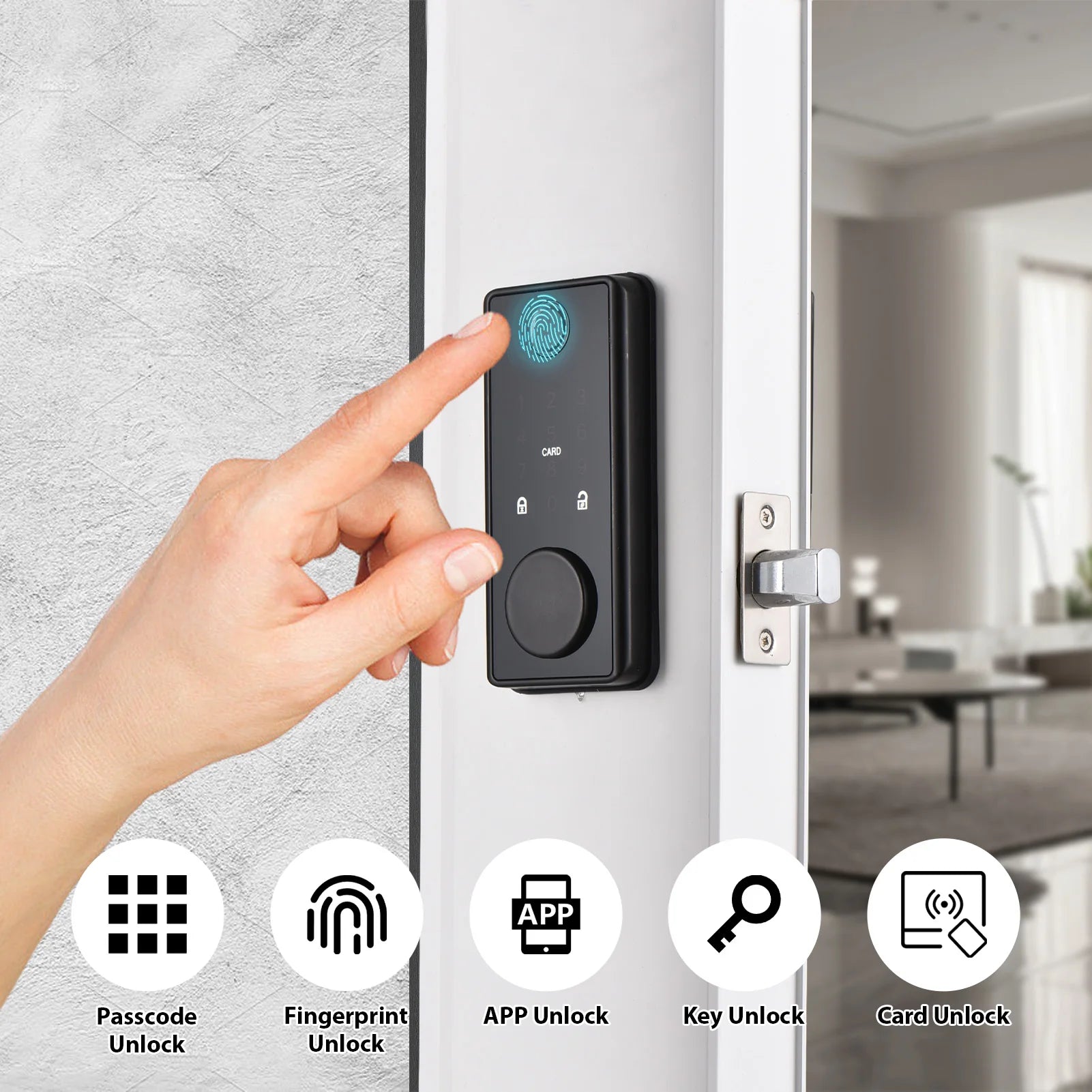 Smartes Türschloss mit Fingerabdruck & TY App Steuerung
