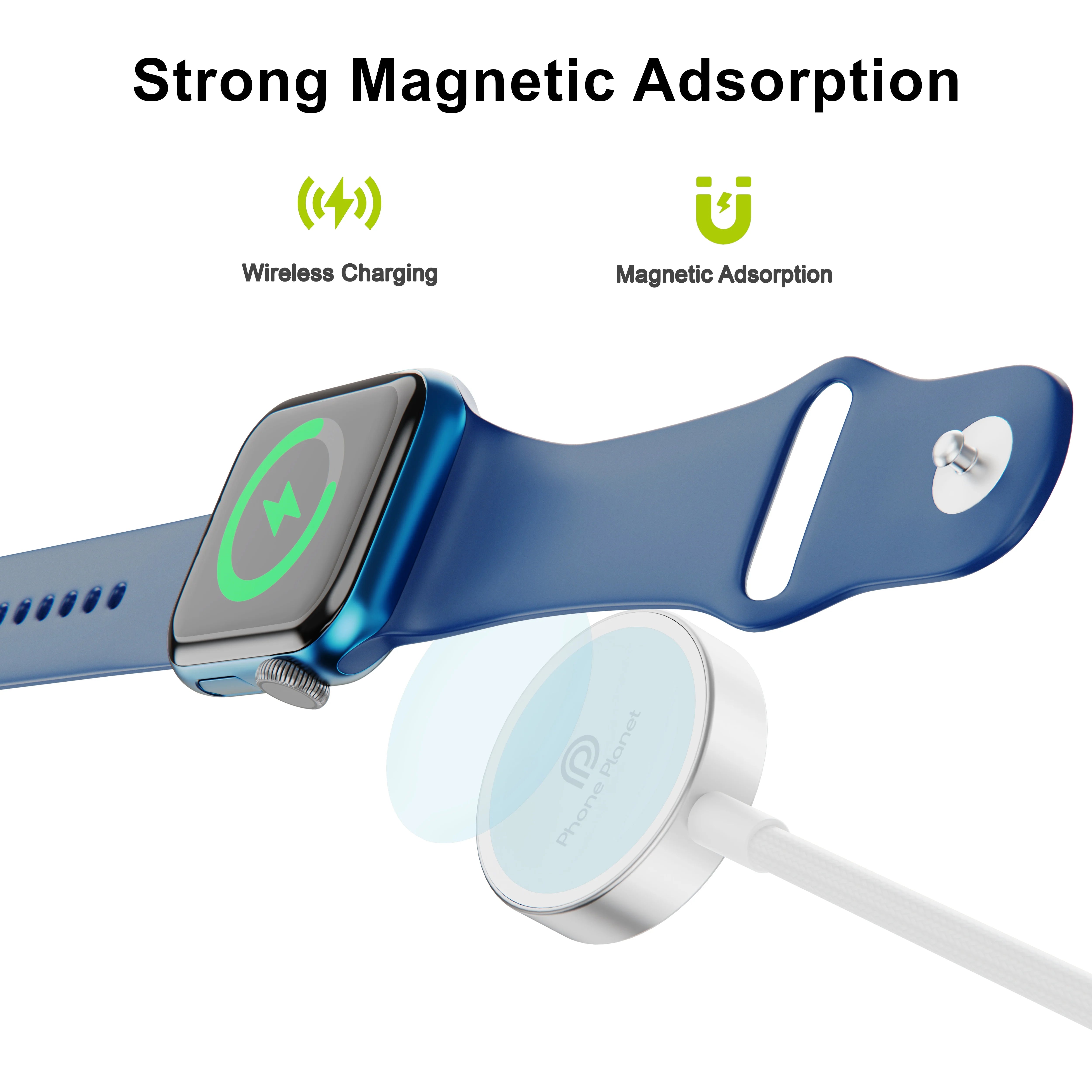 Tragbares 2-in-1 Magnetisches Uhrenladegerät
