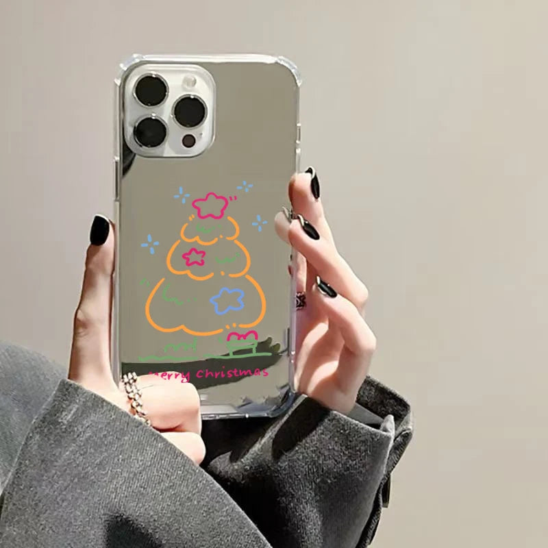 Weihnachtsbaum Stern Spiegel Handyhülle für S25