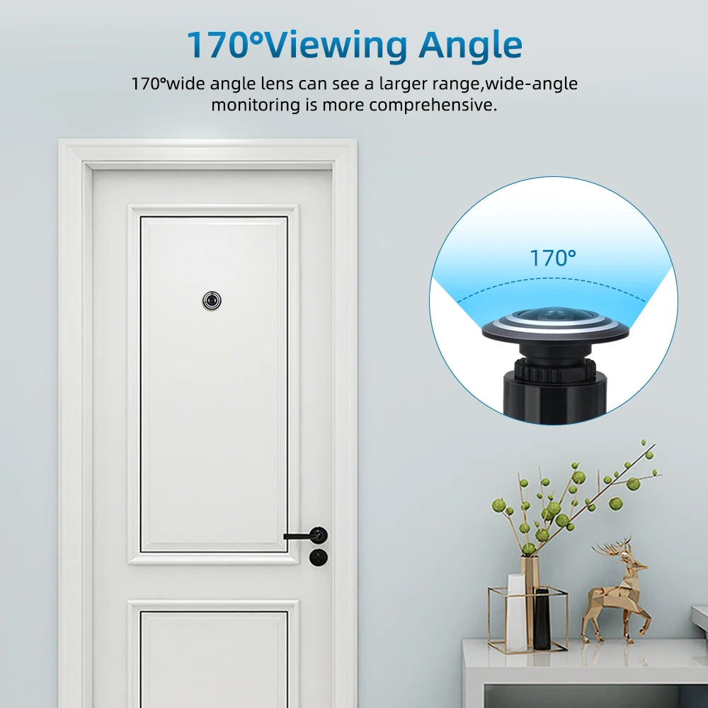 Awapow Tuya WiFi Türspion Kamera 1080P 170° Weitwinkel