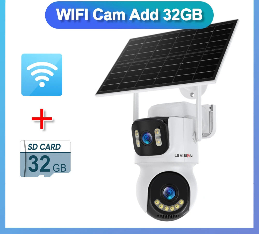 4K 4G WiFi Solar Camera with 10X Zoom and Auto Tracking