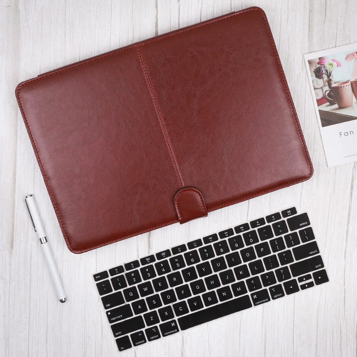 PU-Leder MacBook Hülle 13–14 Zoll 2024–2025