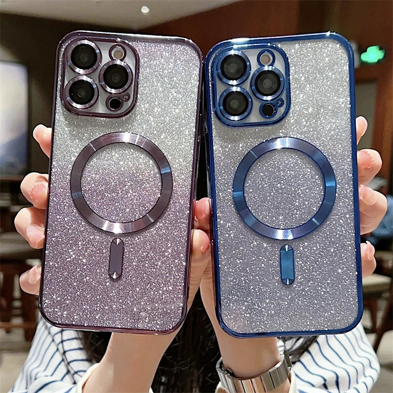 Luxus Flash Glitter Magsafe Hülle für iPhone 17 Air