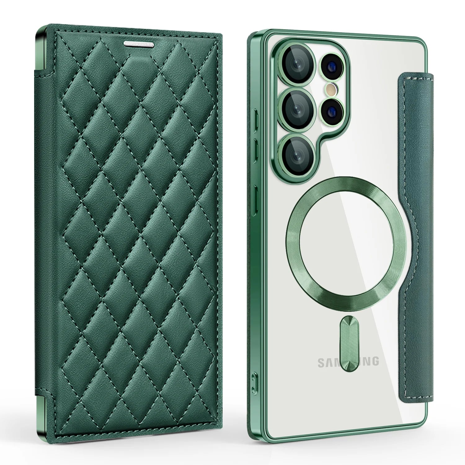 Flip Lederhülle für Samsung Galaxy S25 Ultra S24 FE