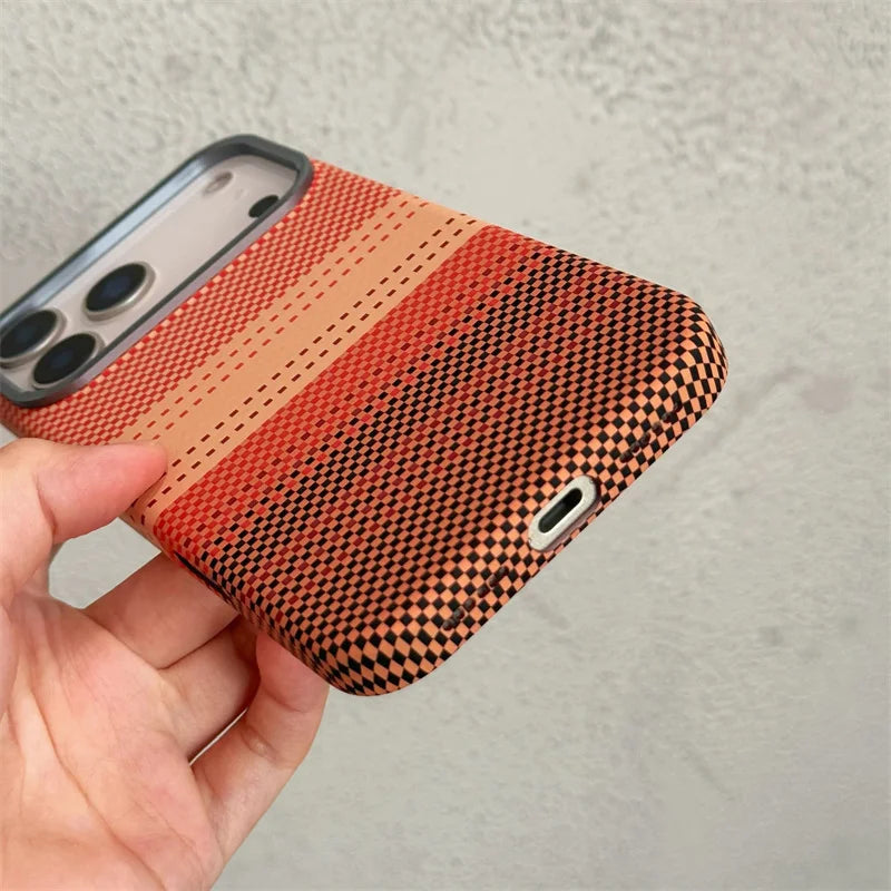 Carbon Farbverlauf Hülle für iPhone 17 Pro Max