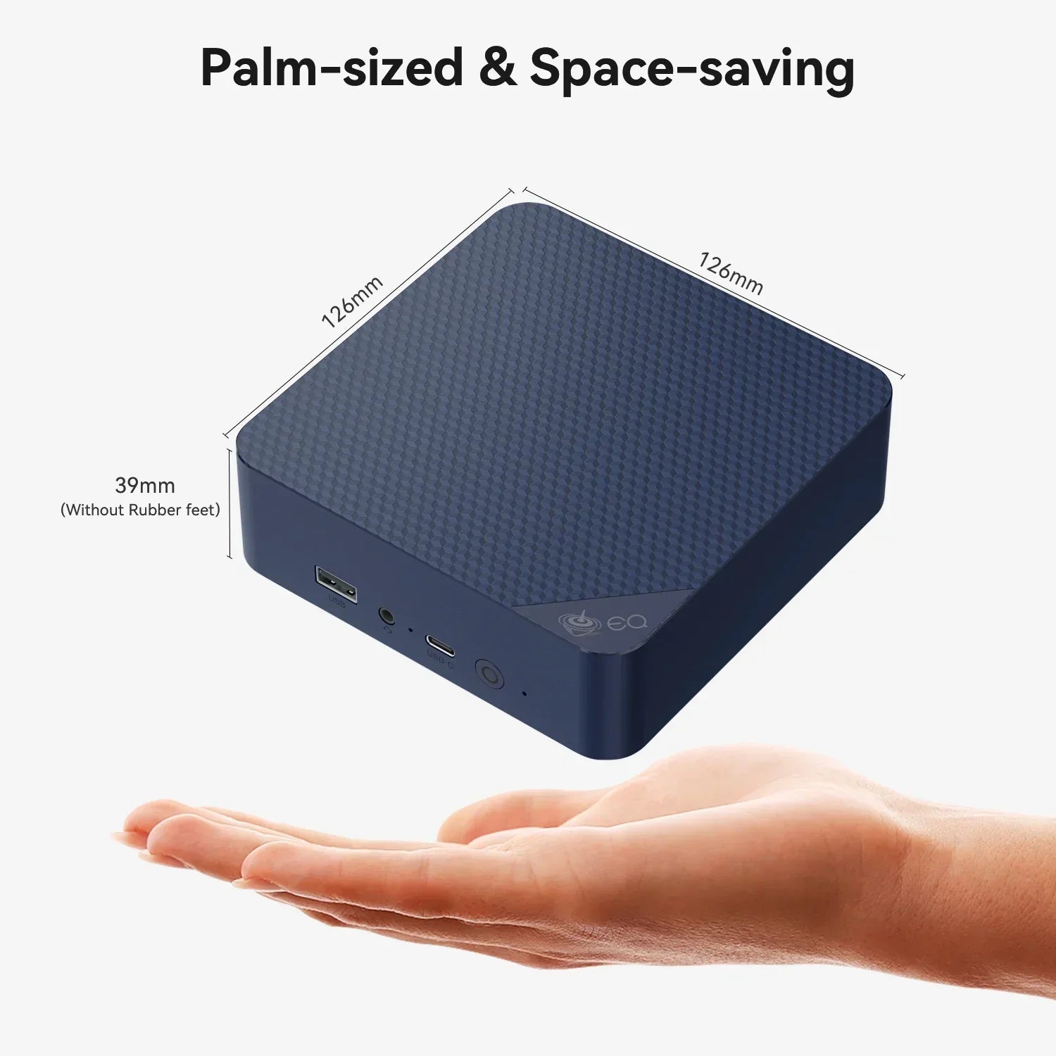 EQ14 Twin Lake N150 Mini PC 16GB 500GB WiFi6 Dual LAN